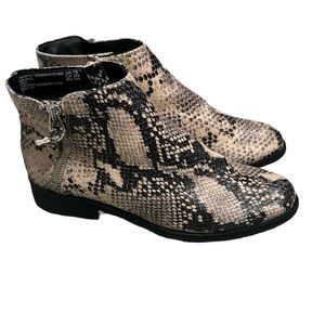 New Booties | Faux Snake Skin